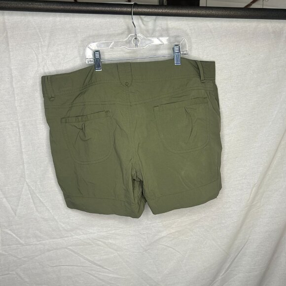 LOT OF 2 Arc'teryx Parapet womens nylon outdoor hiking shorts brown green 14 34W - Picture 8 of 11